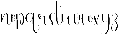 Lovely Regular otf (400) Font LOWERCASE