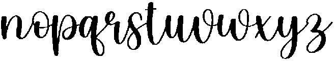 Lovely Regular otf (400) Font LOWERCASE