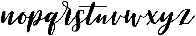 Lovely Regular otf (400) Font LOWERCASE