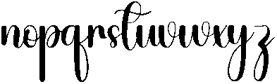 Lovely Regular otf (400) Font LOWERCASE