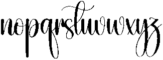Lovely Regular otf (400) Font LOWERCASE