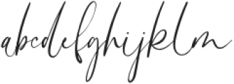 Lovely Signature otf (400) Font LOWERCASE