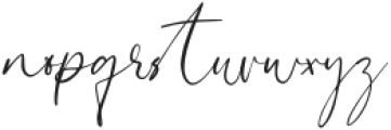 Lovely Signature otf (400) Font LOWERCASE