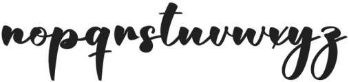 Lovely Wonderful Regular otf (400) Font LOWERCASE