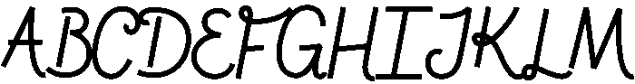 Lovely otf (400) Font UPPERCASE