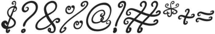 LovelyElf-Italic otf (400) Font OTHER CHARS