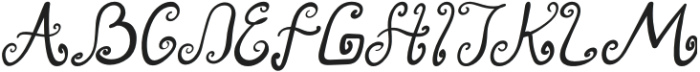 LovelyElf-Italic otf (400) Font UPPERCASE