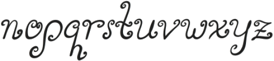 LovelyElf-Italic otf (400) Font LOWERCASE