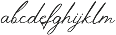 LovelyKiss-Regular otf (400) Font LOWERCASE