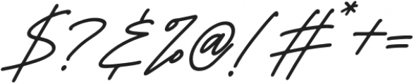 Lovelyta Italic otf (400) Font OTHER CHARS