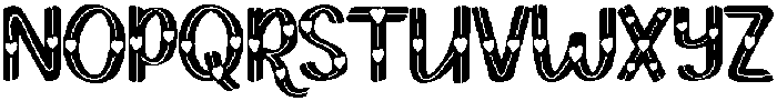 Lover Regular otf (400) Font UPPERCASE