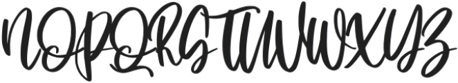 Loving Script Regular otf (400) Font UPPERCASE