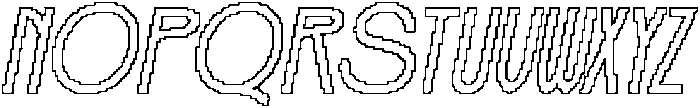 Lovnie Pixel Outline otf (400) Font UPPERCASE
