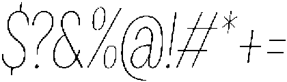 Loyaute Thin Condensed Italic otf (100) Font OTHER CHARS