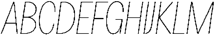 Loyaute Thin Condensed Italic otf (100) Font UPPERCASE