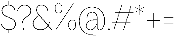 Loyaute Thin otf (100) Font OTHER CHARS