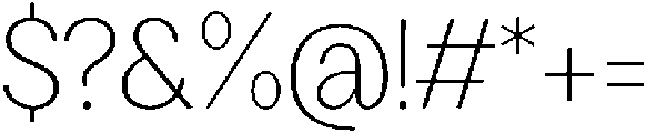 Loyaute Ultra Light otf (300) Font OTHER CHARS
