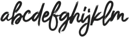 lonely angels brush font otf (400) Font LOWERCASE