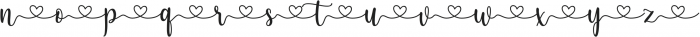 love story heart Solid otf (400) Font LOWERCASE