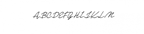 LonelyItalic.ttf Font UPPERCASE