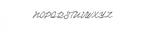 LonelyItalic.ttf Font UPPERCASE