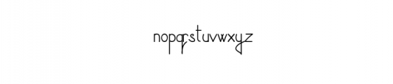 Long Hand Font Font LOWERCASE