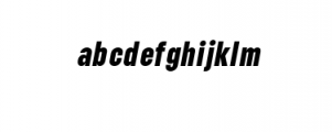 Lostfield condensed black italic.ttf Font LOWERCASE