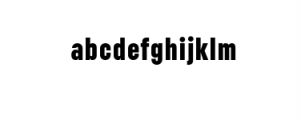 Lostfield condensed black.ttf Font LOWERCASE