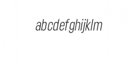 Lostfield condensed light italic.ttf Font LOWERCASE