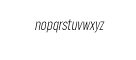 Lostfield condensed light italic.ttf Font LOWERCASE