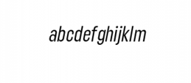 Lostfield condensed regular italic.ttf Font LOWERCASE