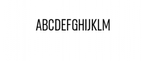 Lostfield condensed regular.ttf Font UPPERCASE