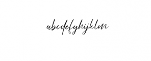 Love Brush Vector.ttf Font LOWERCASE