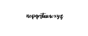 Love Moment Font LOWERCASE