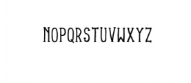 lonjong Font UPPERCASE