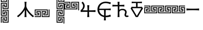 Loniki Symbols Font LOWERCASE