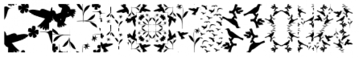 LoveBirds Pattern Font OTHER CHARS