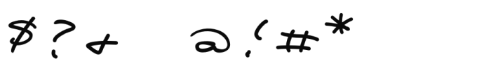 Lovecraft Cursive Regular Font OTHER CHARS