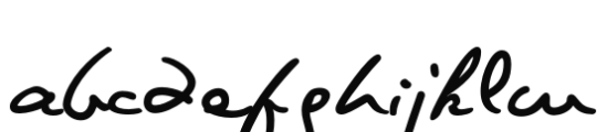 Lovecraft Cursive Regular Font LOWERCASE