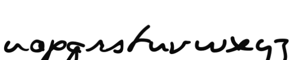 Lovecraft Cursive Regular Font LOWERCASE