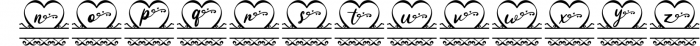 Love Pendant Monogram Font UPPERCASE