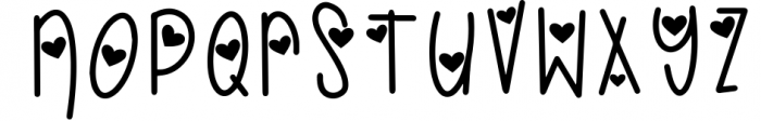 LoveFest A Cute Heart Font Font UPPERCASE