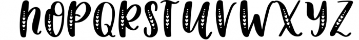 Lovebug Hand Lettered Font Trio, Valentine's Heart Font 1 Font UPPERCASE
