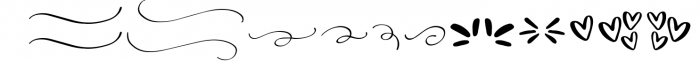 Lovebug Hand Lettered Font Trio, Valentine's Heart Font 2 Font UPPERCASE