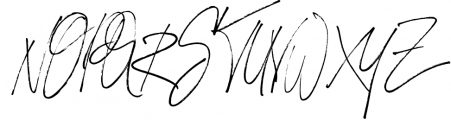 Loving Celine Signature SVG Font Trio - Modern Brush Fonts 1 Font UPPERCASE