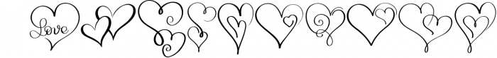 Lovingly Symbol Flourish Hearts Font Font OTHER CHARS