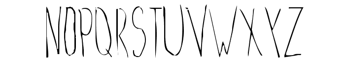 Lockjaw Font UPPERCASE