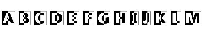 LogoHalfnHalf Font LOWERCASE