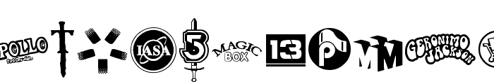 Logos I love Font UPPERCASE