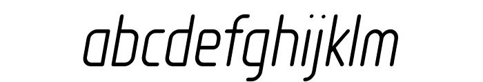 Loja Light Italic Font LOWERCASE